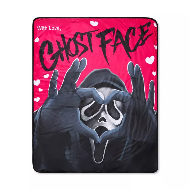 Ghost Face With Love Fleece Blanket