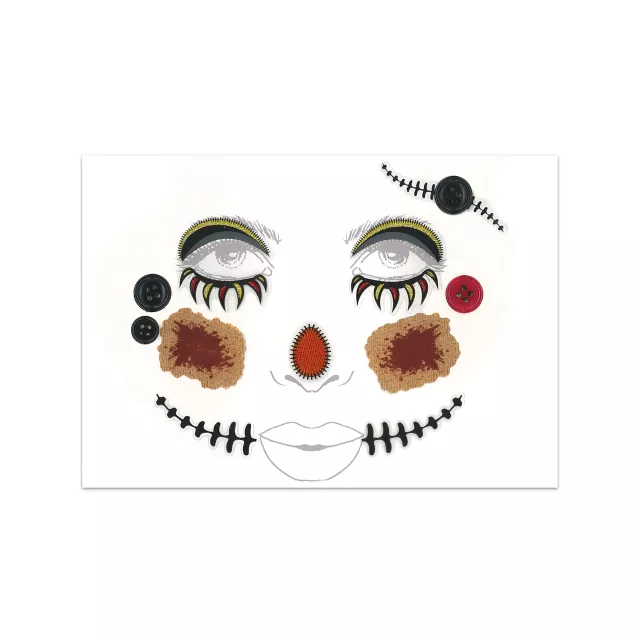 Scary Scarecrow Face Decal
