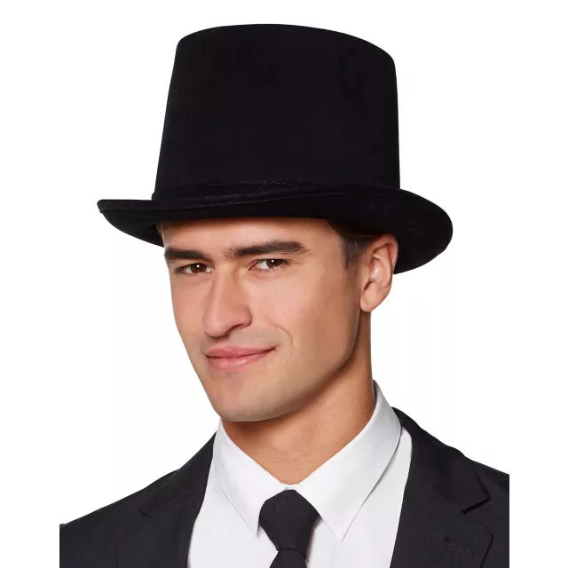 Male Black Top Hat