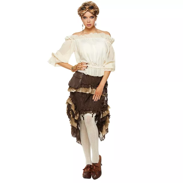 Ivory Off The Shoulder Shirt