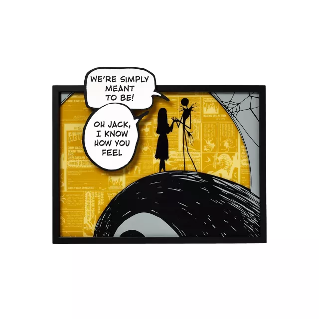 Light-Up Jack Skellington and Sally The Nightmare Before Christmas Sign