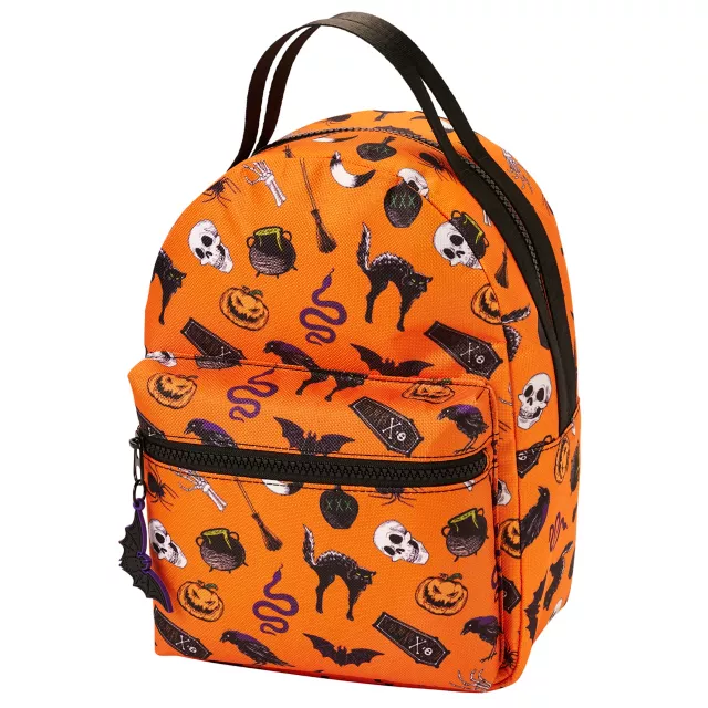 Halloween Icons Orange Backpack