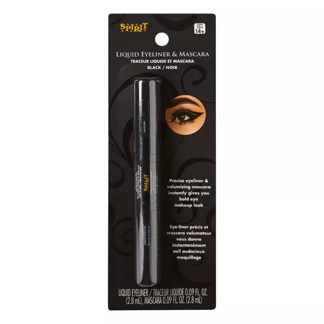 Black Liquid Eyeliner and Mascara Makeup Kit
