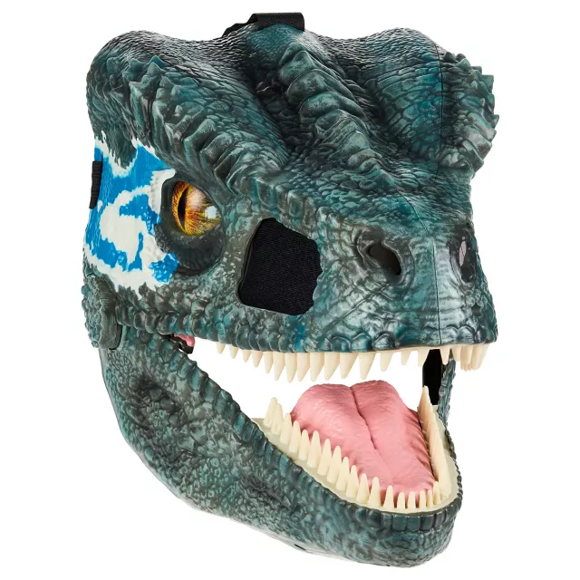 Blue Moving Mouth Half Mask - Jurassic Park