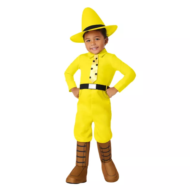 Toddler Man in the Yellow Hat Costume - Curious George