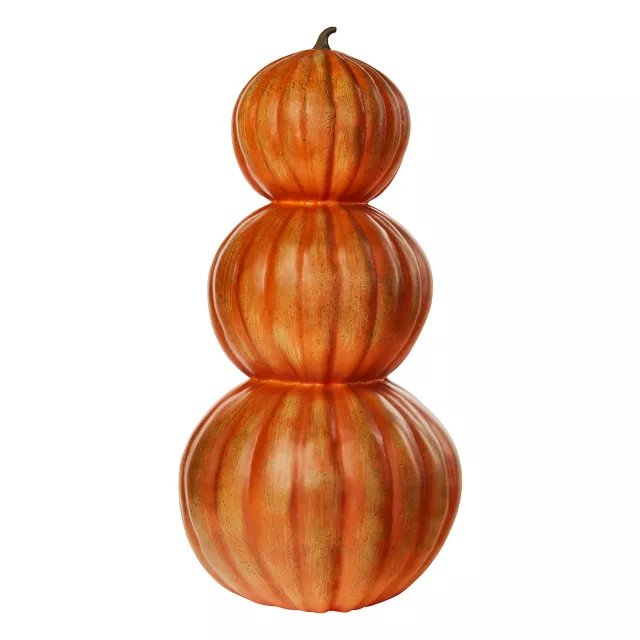 2.4 Ft Light-Up Pumpkin Stack Decoration