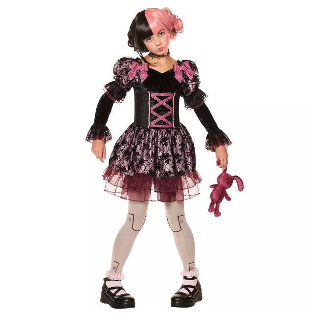 Kids Dark Rose Doll Dress Costume