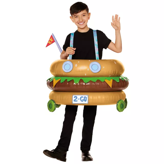 Kids Patty Wagon Ride-Along Inflatable Costume - SpongeBob SquarePants