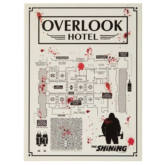 Overlook Hotel Map Sign - The Shining