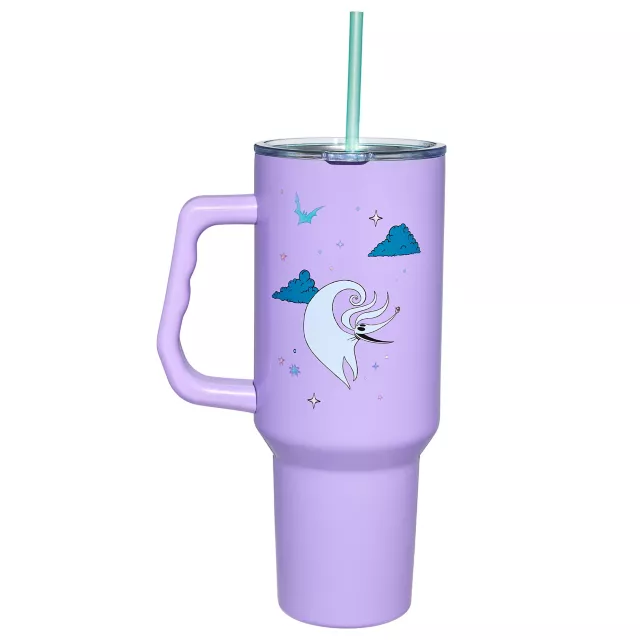 Purple Jack Skellington Travel Tumbler with Straw 40 oz. - The Nightmare Before Christmas