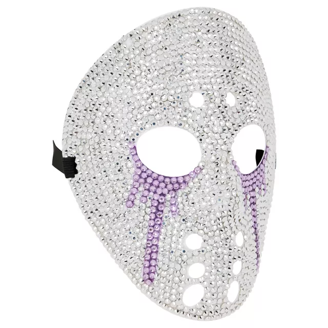 Purple Tears Bling Hockey Mask