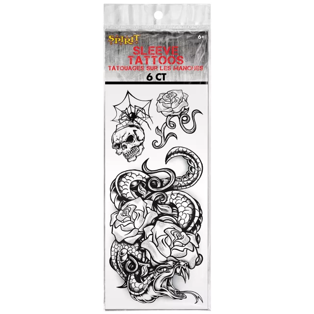 Punk Sleeve Temporary Tattoos