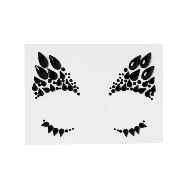 Black Jewel Face Decal
