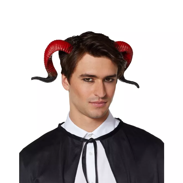 Red and Black Devil Horns