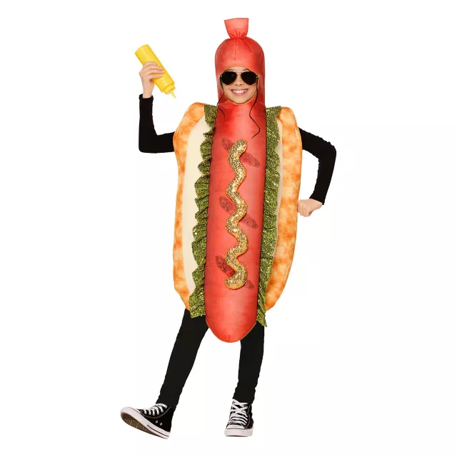 Kids Glitter Hot Dog Costume