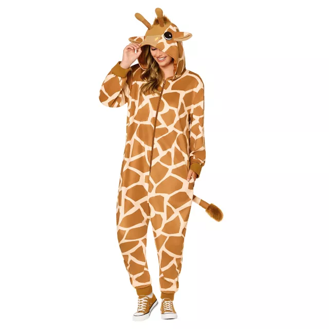 Adult Giraffe Jumpsuit Costume