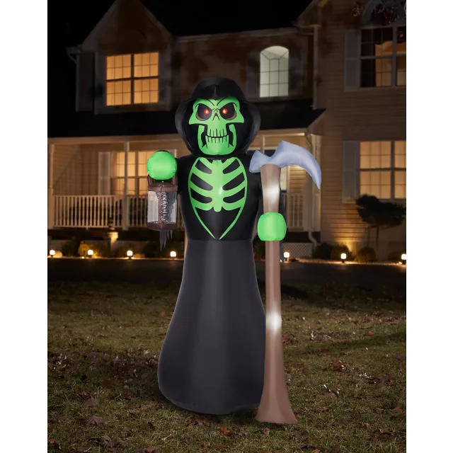 8 Ft Grim Reaper Light-Up Inflatable Decoration