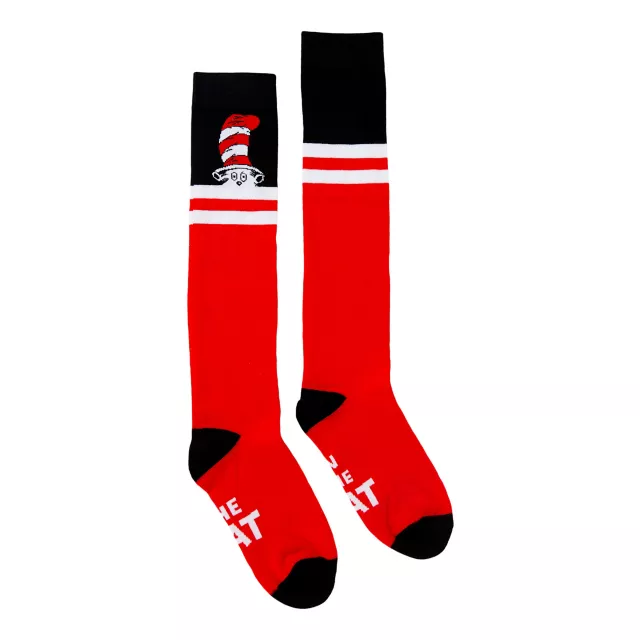 Red Cat in the Hat Knee High Socks - C Dr. Seuss