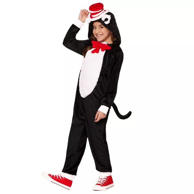 Kids Cat in the Hat Jumpsuit Costume - C Dr. Seuss