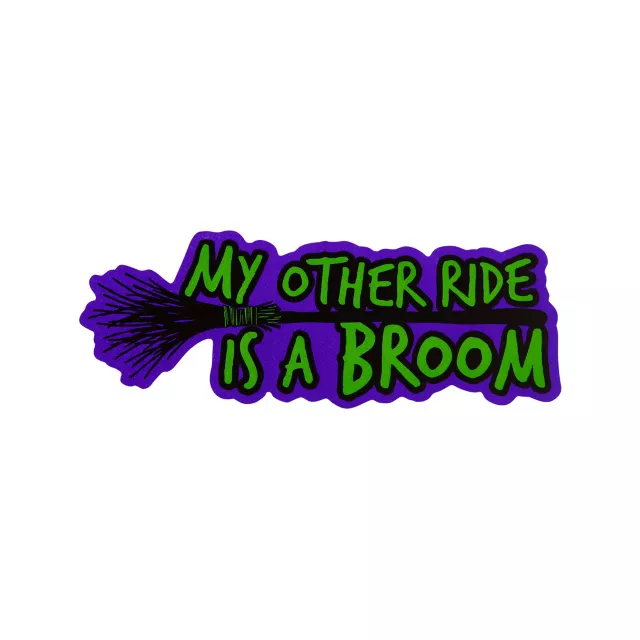 My Other Ride Is A Broom Magnet