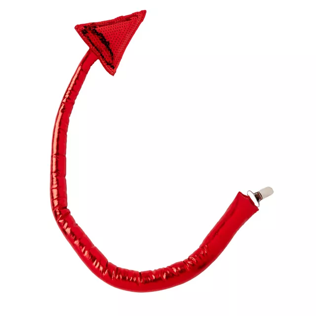 Red Sequin Devil Tail