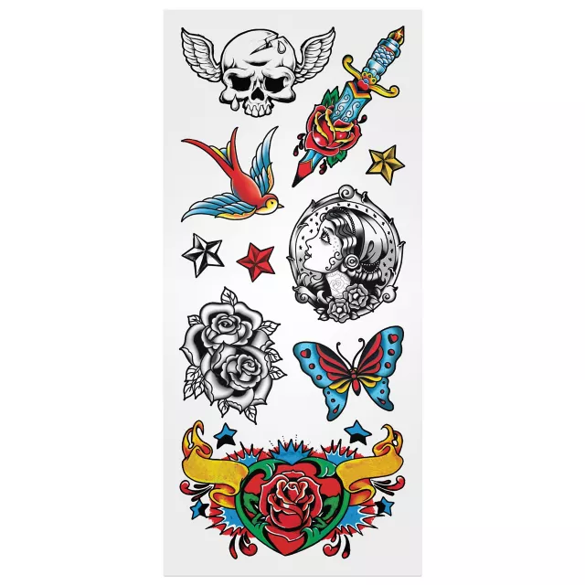 Punk Sleeve Temporary Tattoos