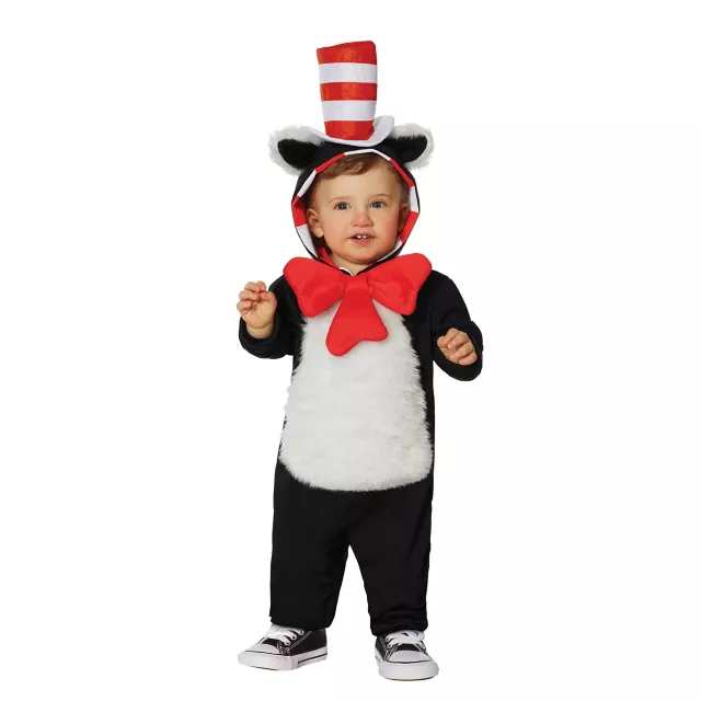 Baby Hooded Cat in the Hat One Piece Costume - Dr. Seuss