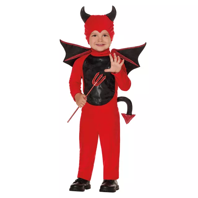 Toddler Devil Jumpsuit Costume