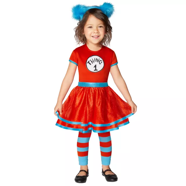 Toddler Thing 1 and Thing 2 Dress Costume - C Dr. Seuss