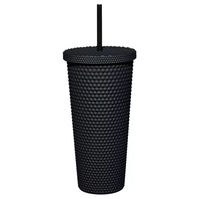 Studded Death Moth Cup with Straw - 20 oz.