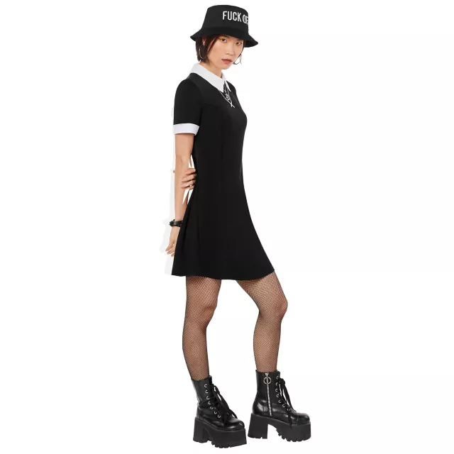 Black Collared Dress