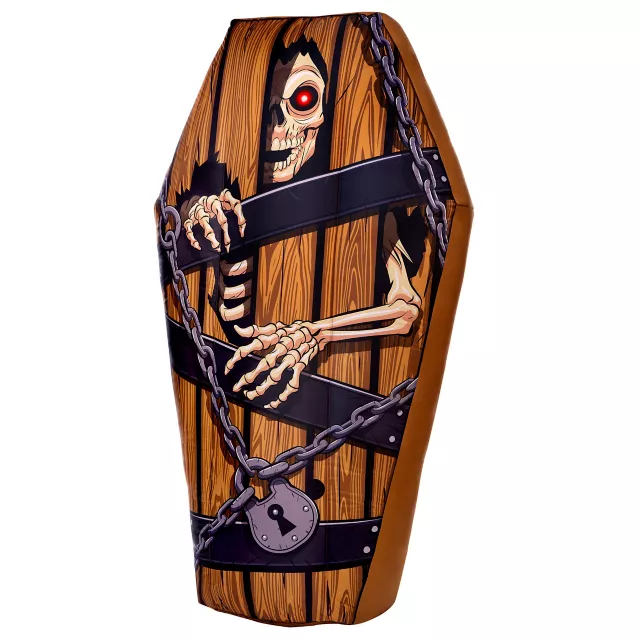 5.7 Ft Light-Up Coffin Inflatable Decoration
