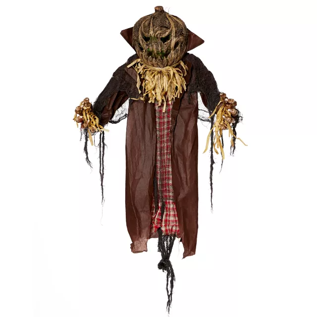 4 Ft Light-Up Hanging Pumpkin Man