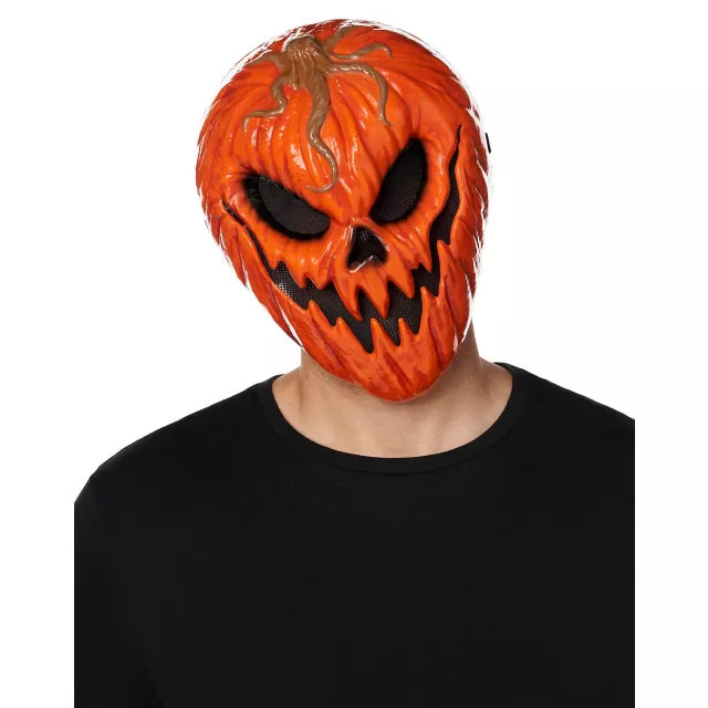 Evil Jack-O-Lantern Half Mask
