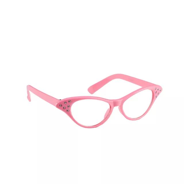 '50s Pink Rhinestone Glasses