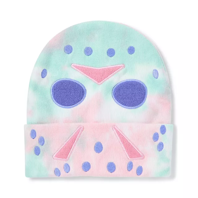 Jason Voorhees Mask Pastel Big Face Cuff Beanie Hat - Friday the 13th