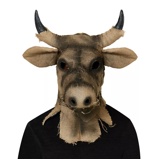 Moving Mouth Bull Scarecrow Full Mask