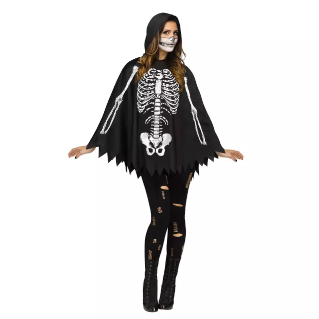 Adult Skeleton Poncho