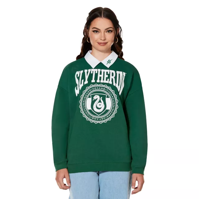 Slytherin Collared Crewneck - Harry Potter