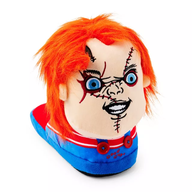 Chucky and Tiffany Plush Slippers  - Chucky
