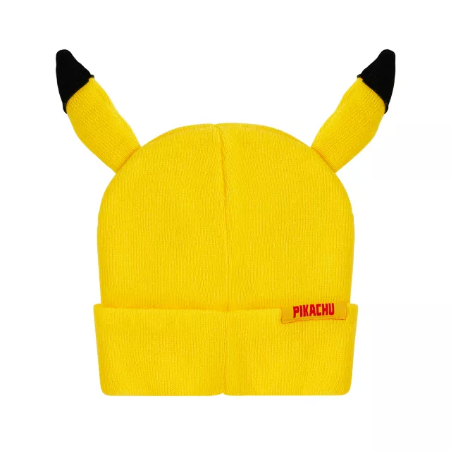 Smiling 3D Pikachu Cuff Beanie Hat - Pokémon