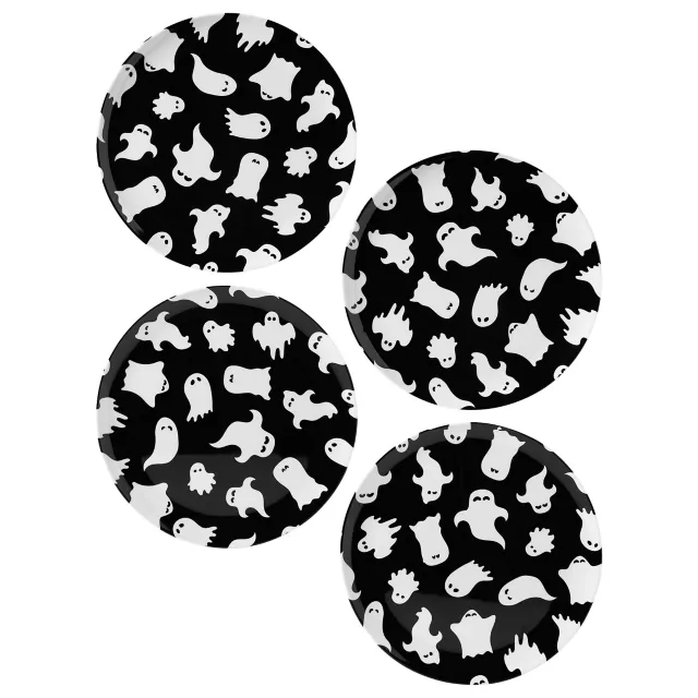 Plastic Ghost Plates - 4 Pack