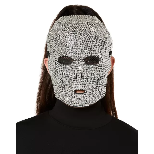 Skeleton Rhinestone Half Mask
