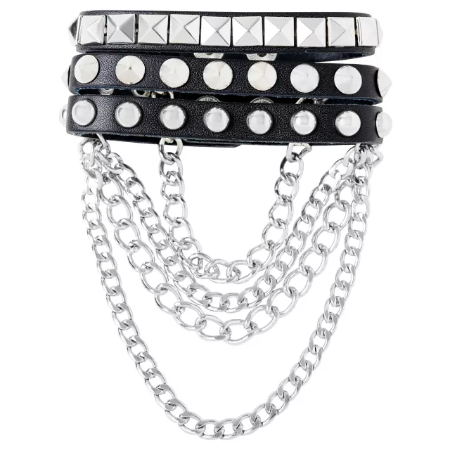 Studded Chain Punk Rock Bracelet