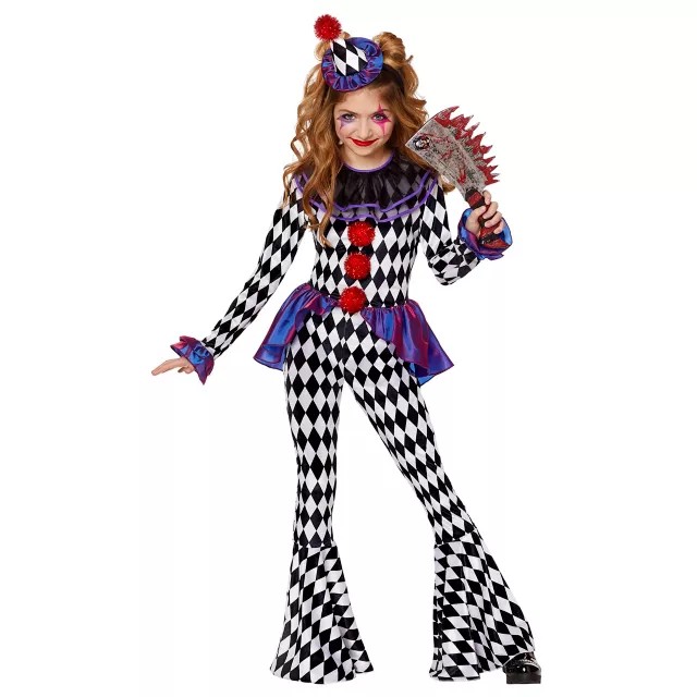 Kids Carnival Clown Unitard Costume