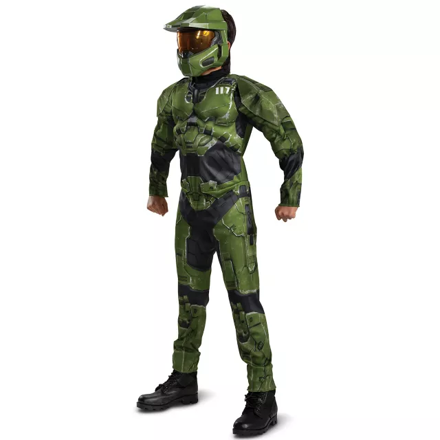 Kids Master Chief Muscle Costume - Halo Infinite
