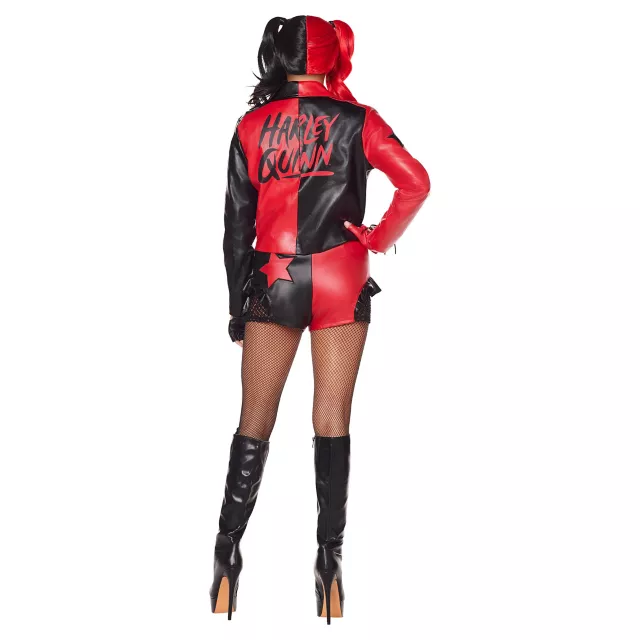 Adult Harley Quinn Faux Leather Jacket - DC Villains