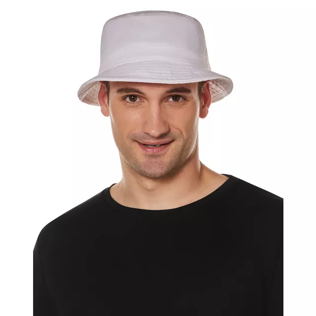 White Canvas Bucket Hat