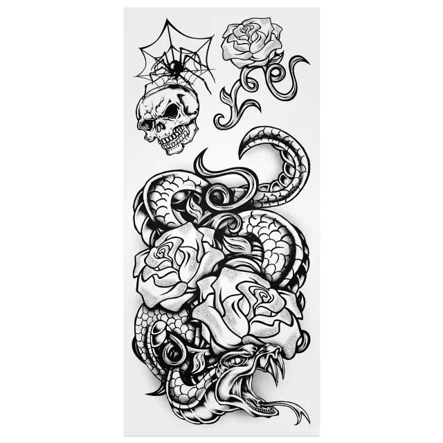 Punk Sleeve Temporary Tattoos