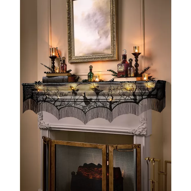 Light-Up LED Mantel Scarf - Hocus Pocus